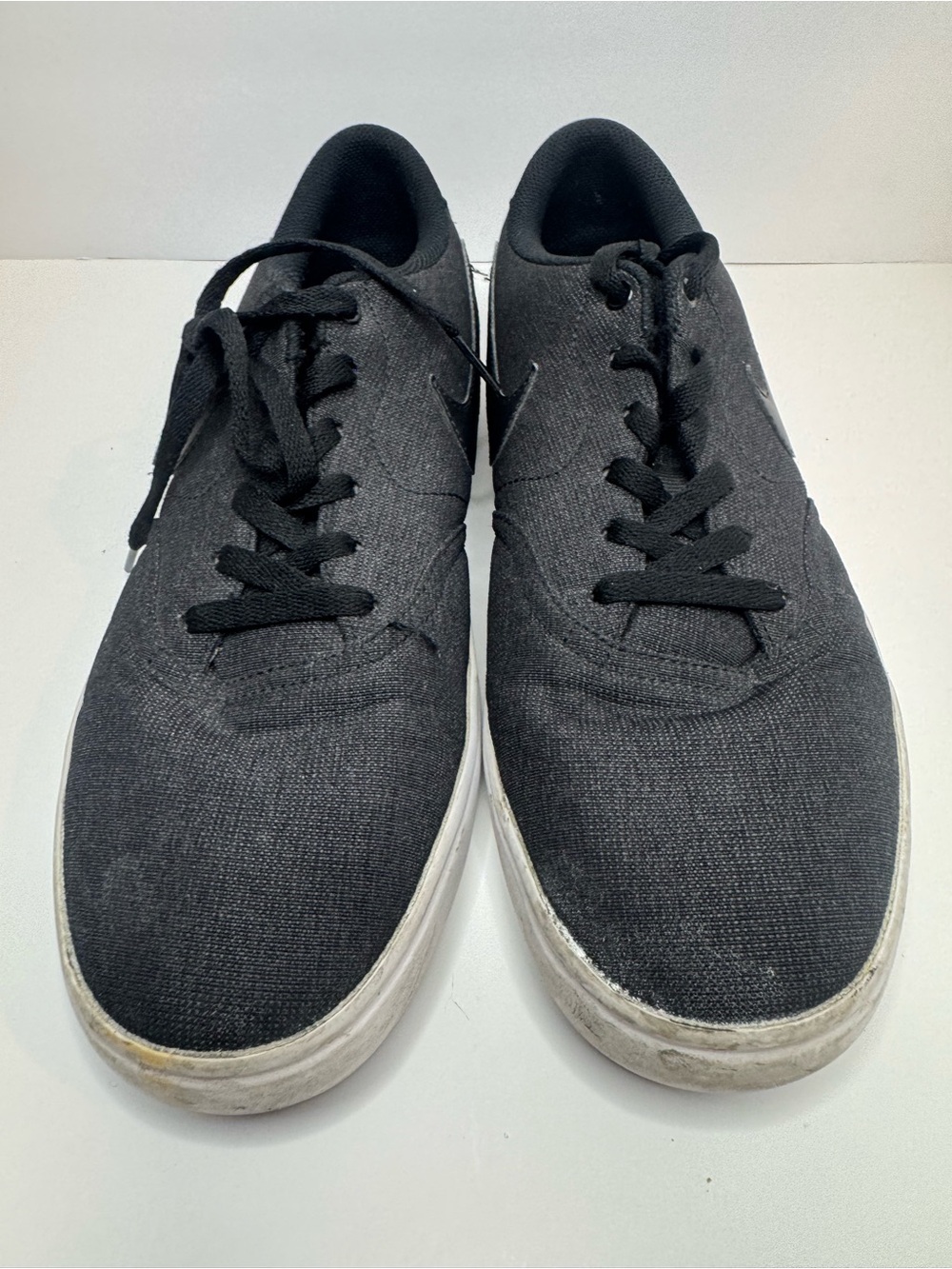 Nike SB Check Solarsoft Black Canvas Sneakers Men's Size 11.5